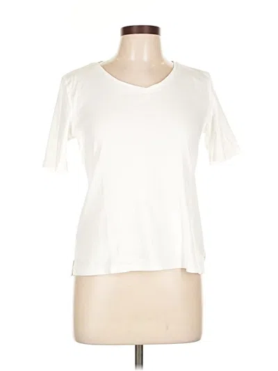 Pre-owned Talbots Short Sleeve T-shirt In White