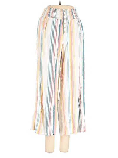 Pre-owned Indigo Rein Linen Pants In White