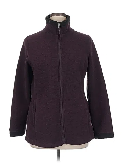 Pre-owned 32 Degrees Fleece Jacket In Burgundy