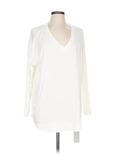 Pre-owned Laurie Felt 3/4 Sleeve T-shirt In White