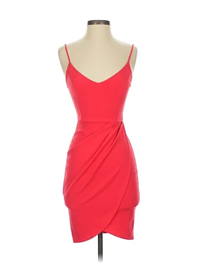 Pre-owned Lulus Cocktail Dress In Orange