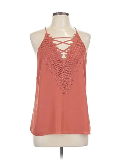 Pre-owned Nine Britton Sleeveless Blouse In Orange