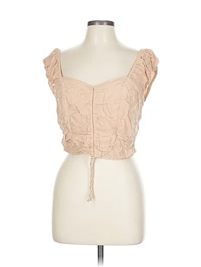 Pre-owned Japna Sleeveless Blouse In Brown