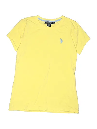 Pre-owned U.s. Polo Assn Kids' Short Sleeve T-shirt In Yellow