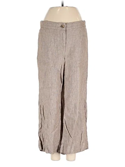 Pre-owned Jjill Linen Pants In Brown