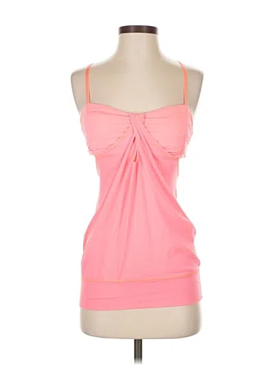Pre-owned Lululemon Athletica Tank Top Pink Strapless Neckline Tops