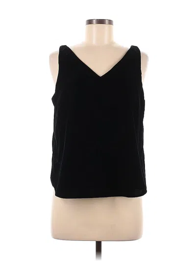 Pre-owned Ann Taylor Loft Sleeveless Top Black V Neck Tops
