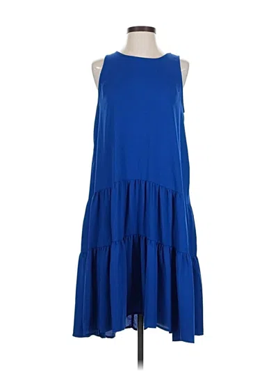 Pre-owned Caslon Casual Dress In Blue