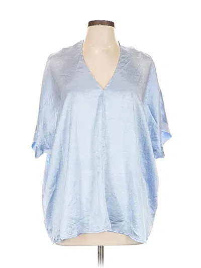 Pre-owned Jodifl Short Sleeve Blouse In Blue