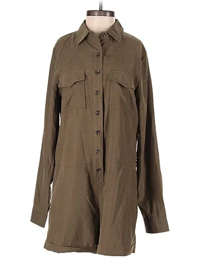 Pre-owned Re:named Romper In Green