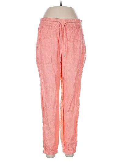 Pre-owned Athleta Linen Pants In Pink