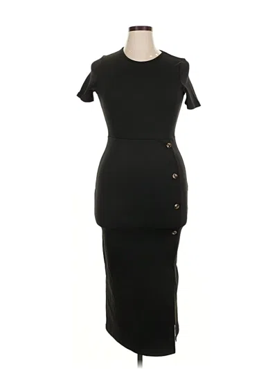 Pre-owned Assorted Brands Casual Dress In Black