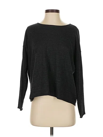 Pre-owned Eileen Fisher 3/4 Sleeve T-shirt In Gray