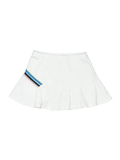 Pre-owned Lucky In Love Kids' Active Skort In White