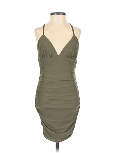 Tiger Mist Cocktail Dress In Green