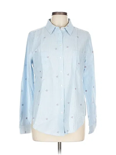 Pre-owned Lilly Pulitzer Long Sleeve Button Down Shirt In Blue
