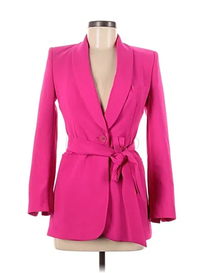 Pre-owned Zara Blazer Jacket In Pink