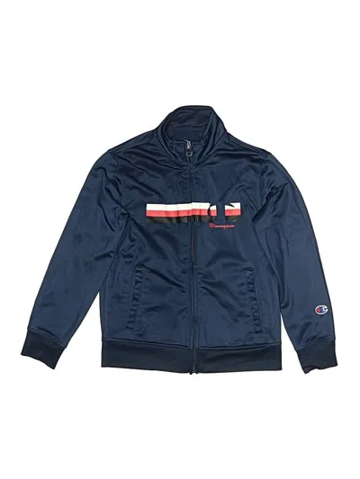 Pre-owned Champion Kids' Track Jacket In Blue