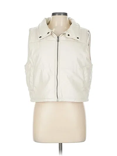 Pre-owned By Anthropologie Vest In White