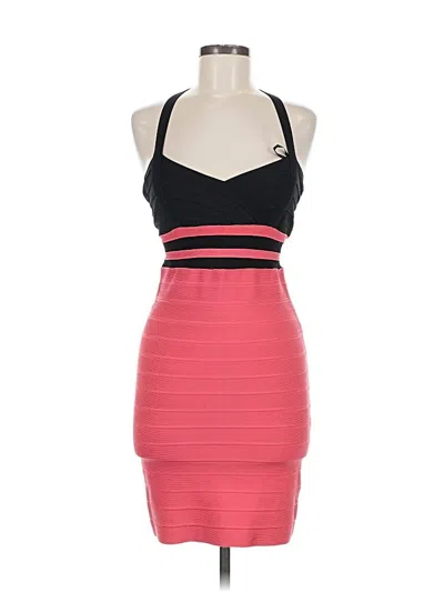 Pre-owned Bebe Cocktail Dress In Red