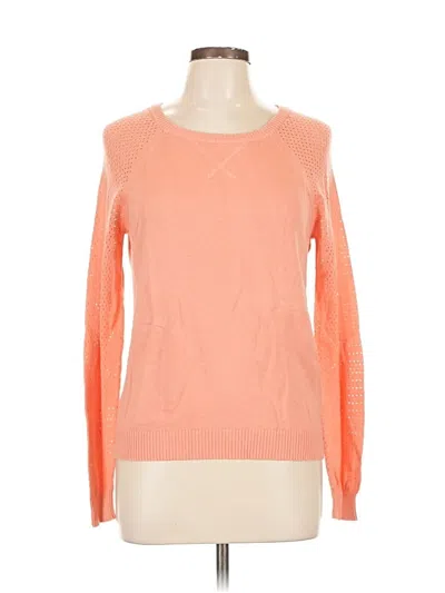 Pre-owned Rue21 Long Sleeve Top Orange Crew Neck Tops
