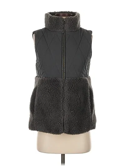 Pre-owned Dylan Faux Fur Vest In Gray