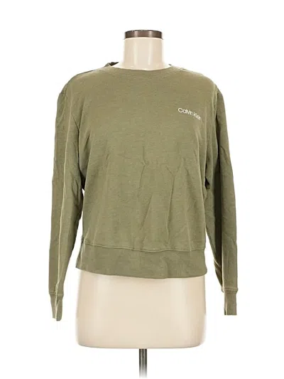 Pre-owned Calvin Klein Performance Sweatshirt In Green