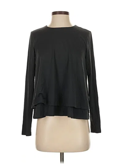 Pre-owned Susana Monaco Long Sleeve T-shirt In Black