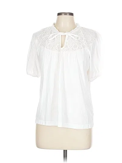 Pre-owned Draper James Short Sleeve T-shirt In White