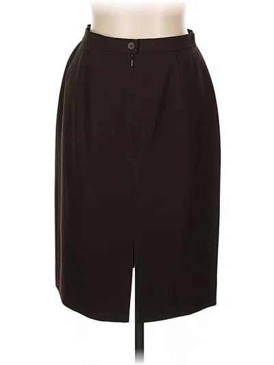 Pre-owned Jones New York Formal Skirt In Brown