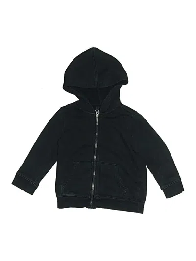 Pre-owned Cat & Jack Kids' Zip Up Hoodie In Black