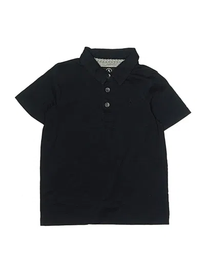 Pre-owned Volcom Kids' Short Sleeve Polo Shirt In Black