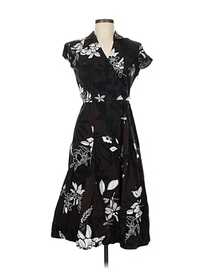 Pre-owned Talbots Casual Dress In Black