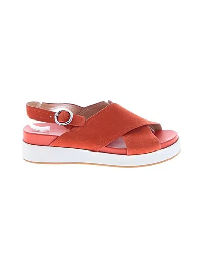Pre-owned Via Spiga Sandals In Orange