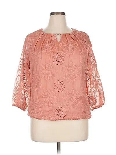 Pre-owned Kindred 3/4 Sleeve T-shirt In Pink