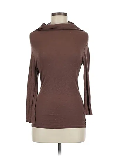 Pre-owned Michael Stars Turtleneck Sweater In Brown