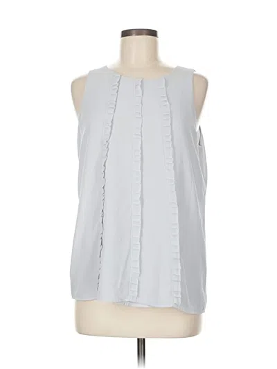Pre-owned Ann Taylor Loft Sleeveless Blouse In Gray