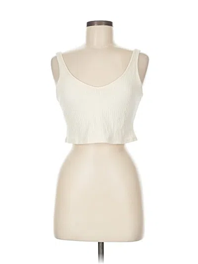Pre-owned Reformation Tank Top Ivory Strapless Neckline Tops In White