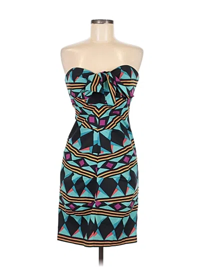 Pre-owned Nicole Miller Cocktail Dress In Blue