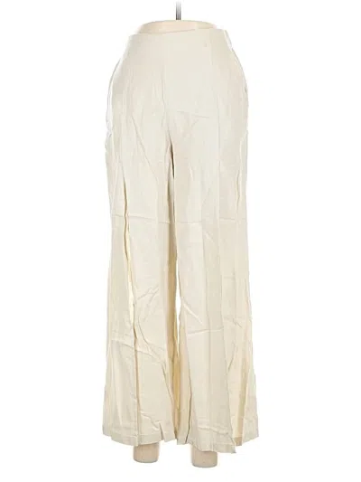 Pre-owned Happily Grey Linen Pants In White