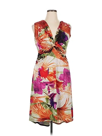 Pre-owned Connected Apparel Cocktail Dress In Purple