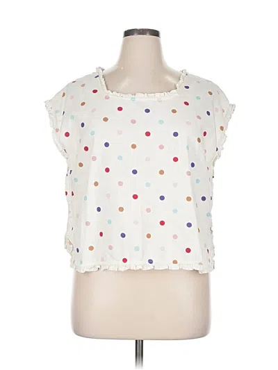 Pre-owned For Cynthia Sleeveless Blouse In White
