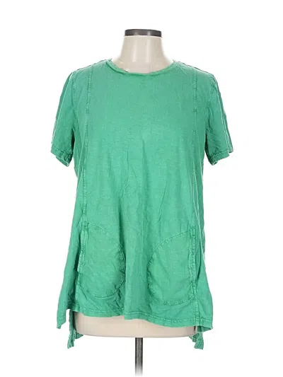 Pre-owned Logo By Lori Goldstein Short Sleeve T-shirt In Green