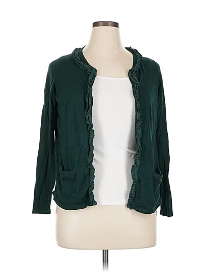 Pre-owned Talbots Cardigan Sweater In Green