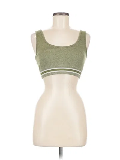 Pre-owned The Upside Tank Top Green Strapless Neckline Tops