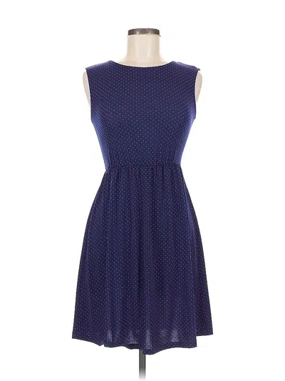 Pre-owned Uniqlo Casual Dress In Blue