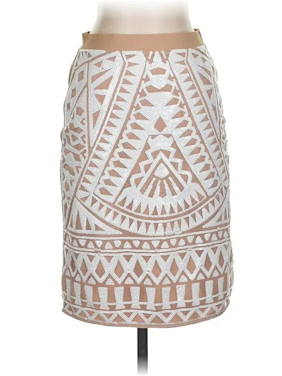 Pre-owned Bcbgmaxazria Casual Skirt In White