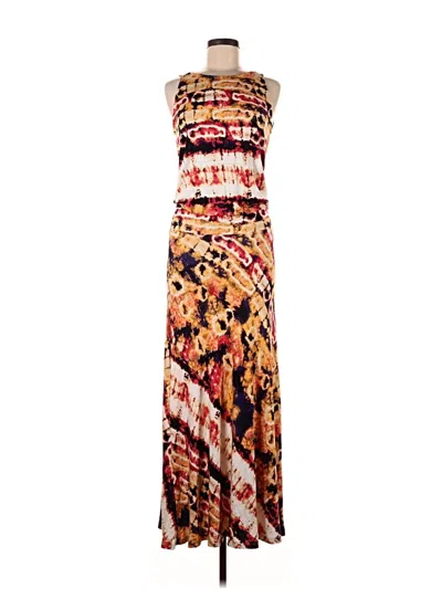 Pre-owned Veronica M Casual Dress In Brown