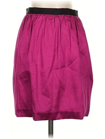 Pre-owned Club Monaco Silk Skirt In Purple