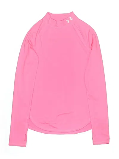 Pre-owned Under Armour Kids' Long Sleeve T-shirt In Pink